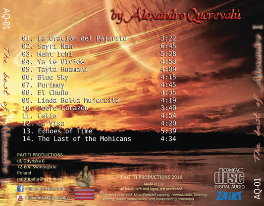 The Best of Alexandro I – CD by Alexandro Querevalú (Greatest Hits Album)