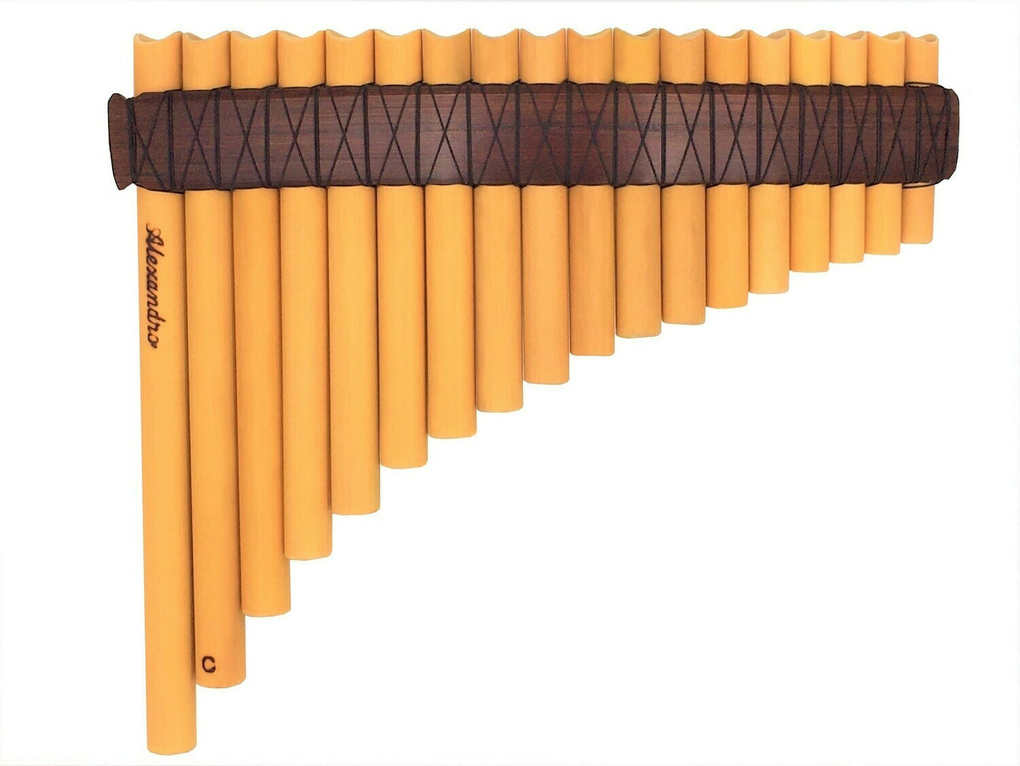 Pan Flute Professional 18 Notes – Hand Made with Corks