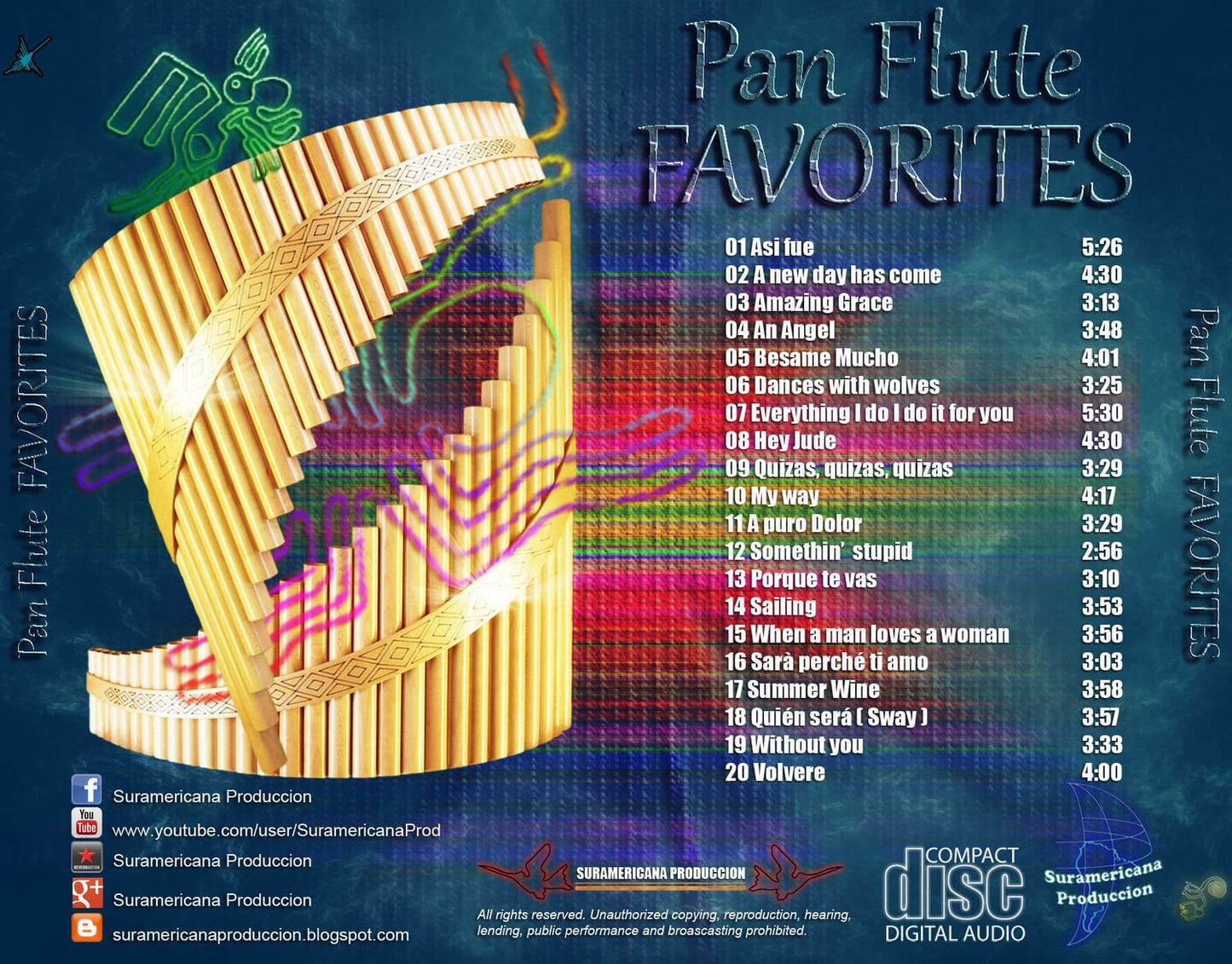 Pan Flute Favorites – CD by Alexandro Querevalú (World Music Album)